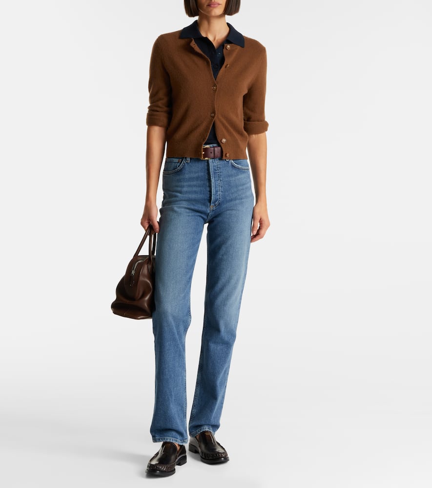 Agolde 90's Pinch Waist High-rise Straight Jeans In Blue
