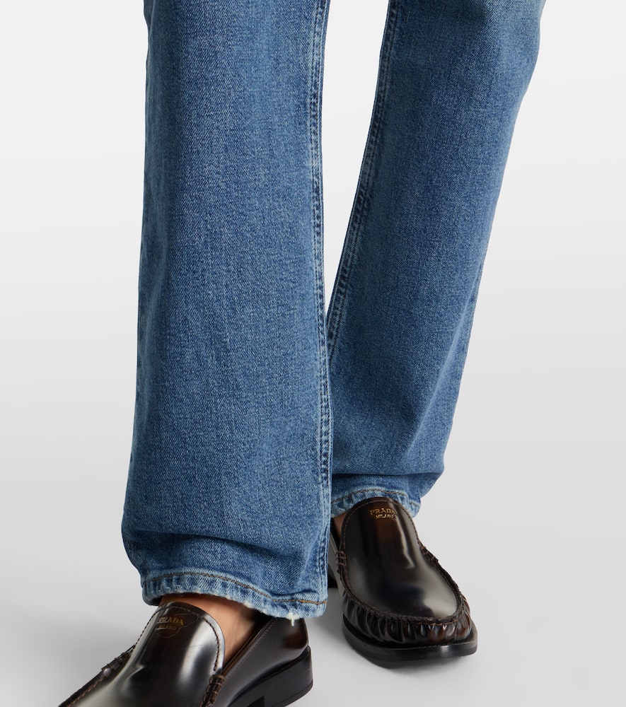 Agolde 90's Pinch Waist High-rise Straight Jeans In Blue