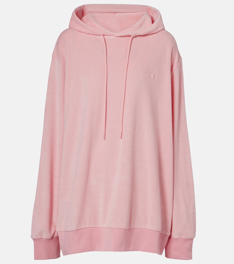 Hunza G Logo cotton terry hoodie