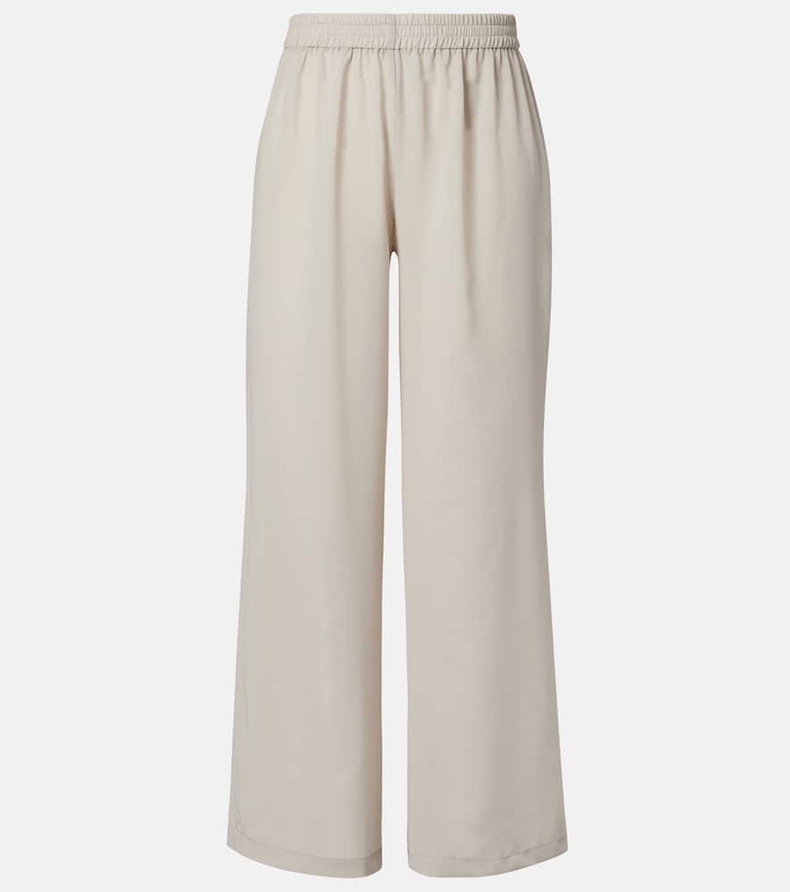 Jade Swim Mika Sheer Wide-leg Pants In Neutral
