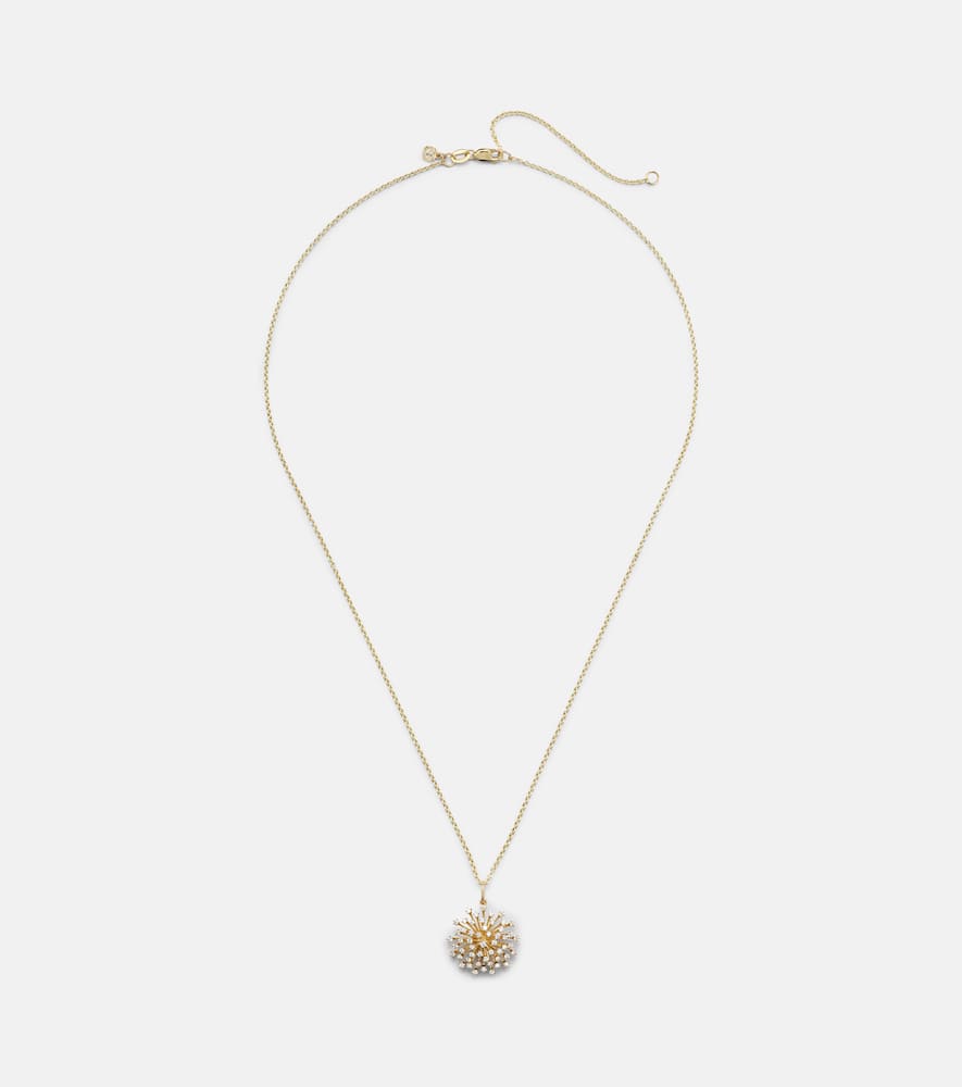 Sydney Evan 14kt Gold Charm Necklace With Diamonds