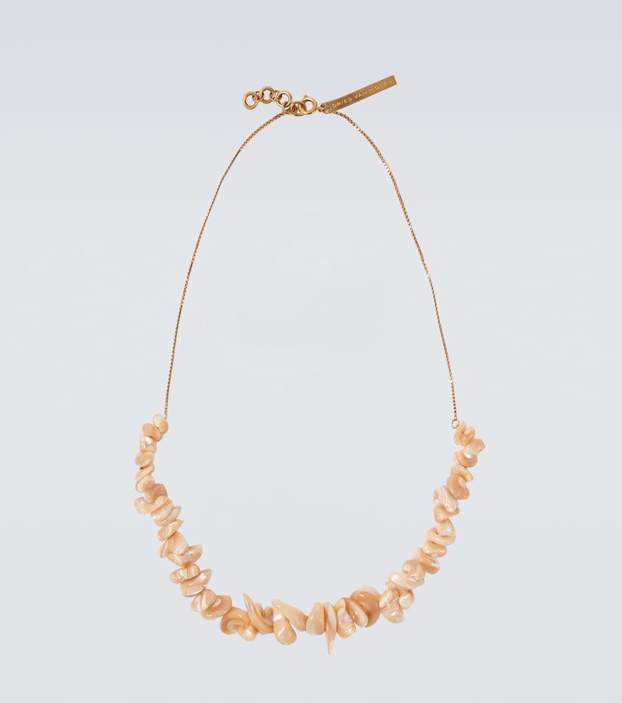 Dries Van Noten Men's White Embellished Chain Necklace - Mytheresa