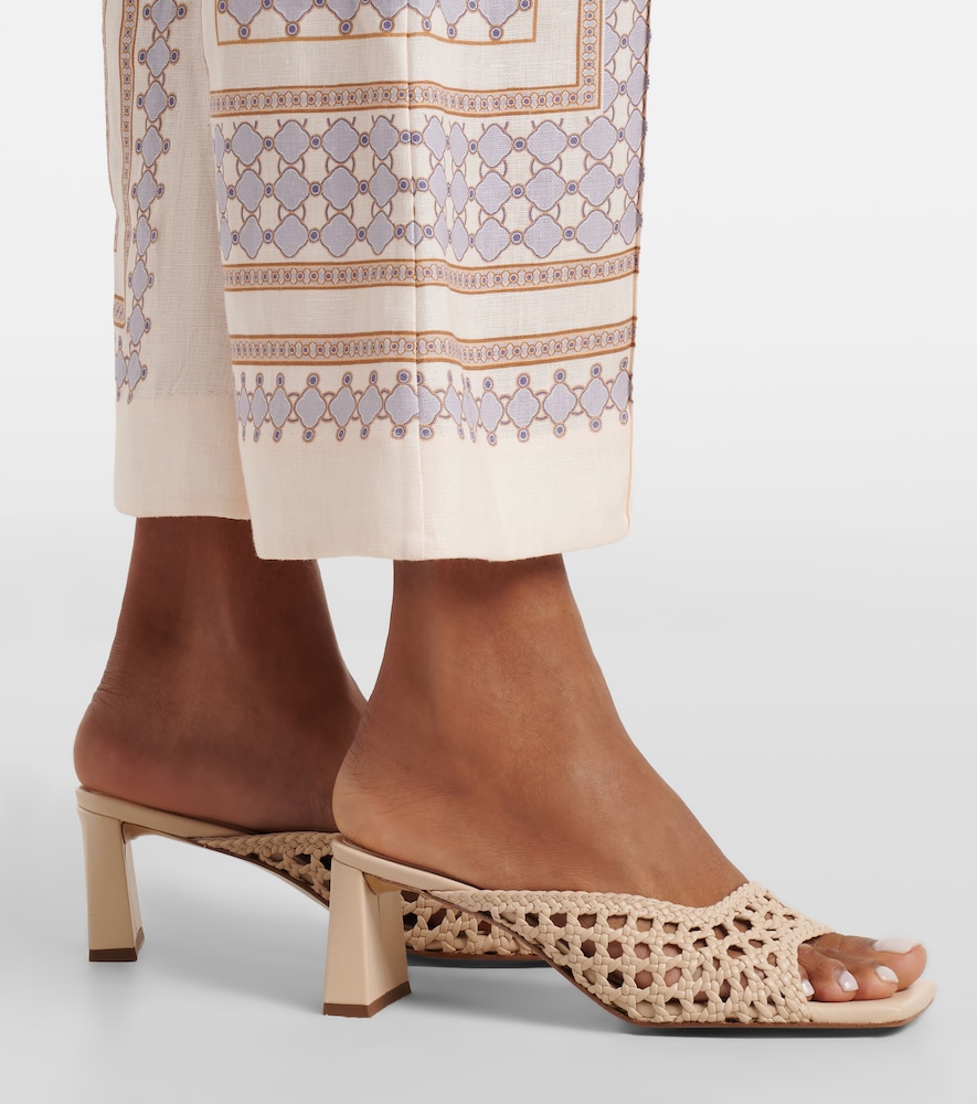 Souliers Martinez Ernestina braided leather mules