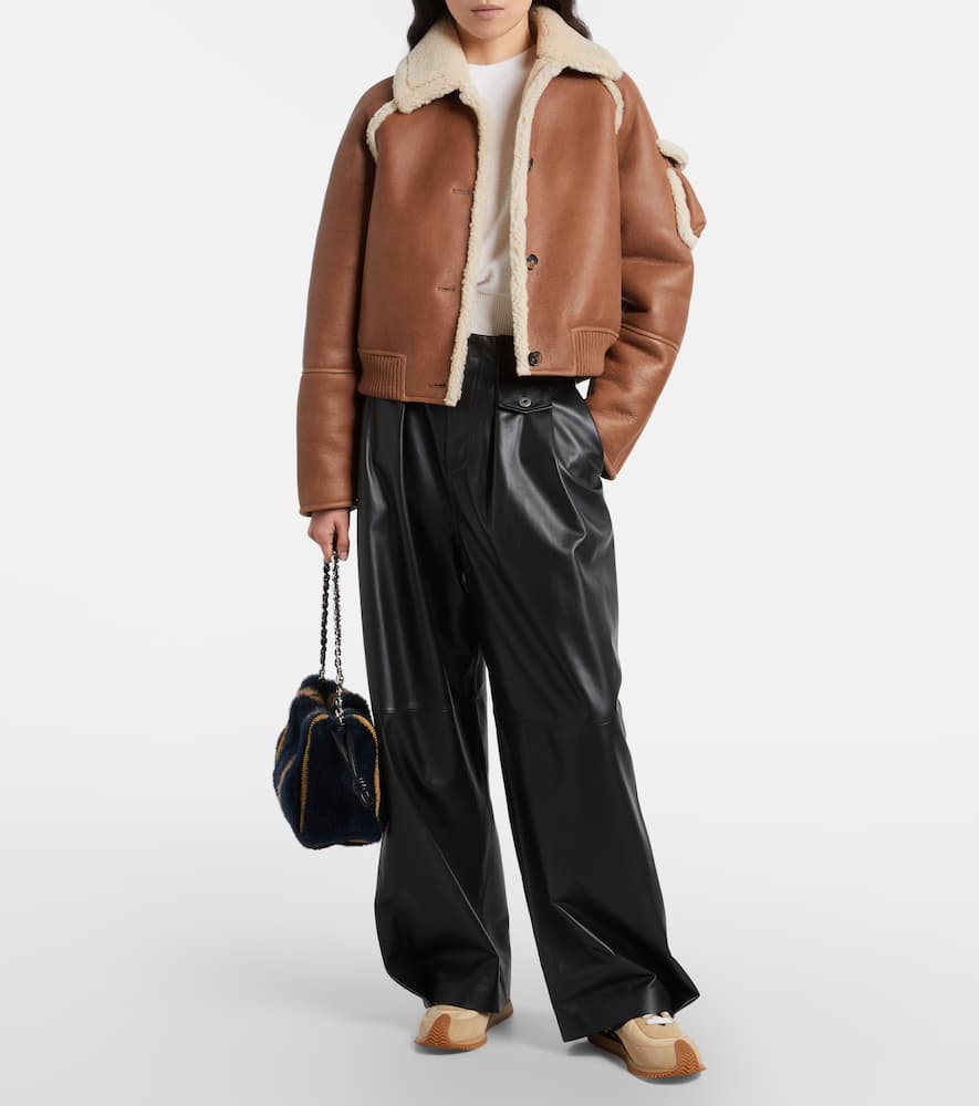 Loewe Flow Runner 2.0 Suede-trimmed Sneakers In Nude