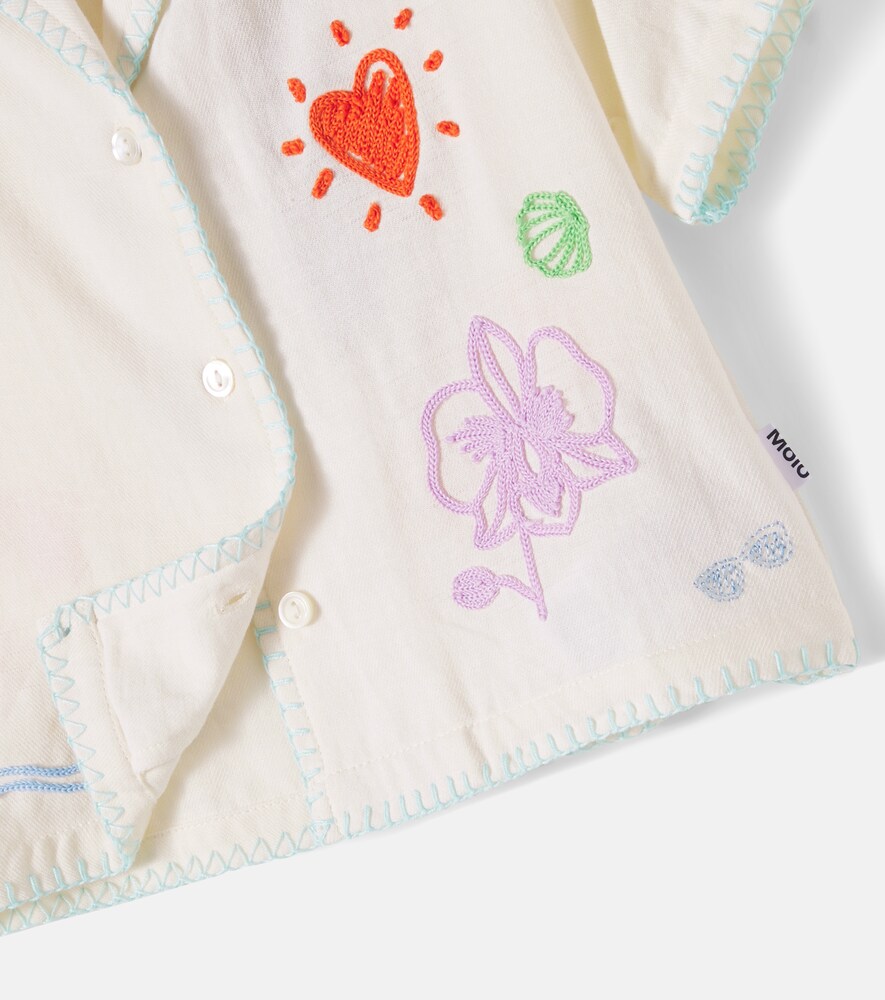  Molo Molo Rosalle Embroidered Cotton Shirt 