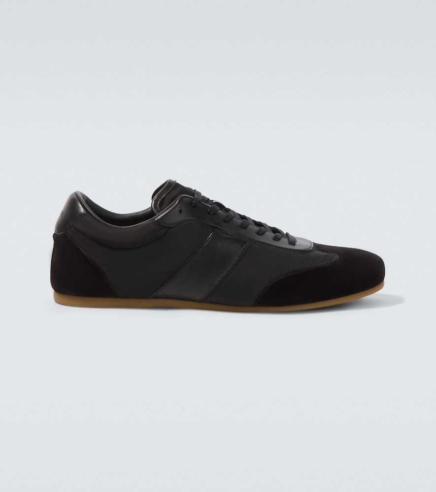 Lemaire Soft suede-trimmed sneakers