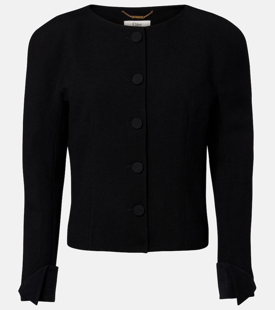 Chloe Chloé Virgin wool crêpe cardigan