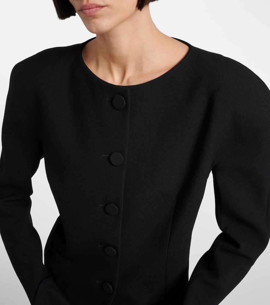  Chloe Chloe Virgin Wool Crepe Cardigan 
