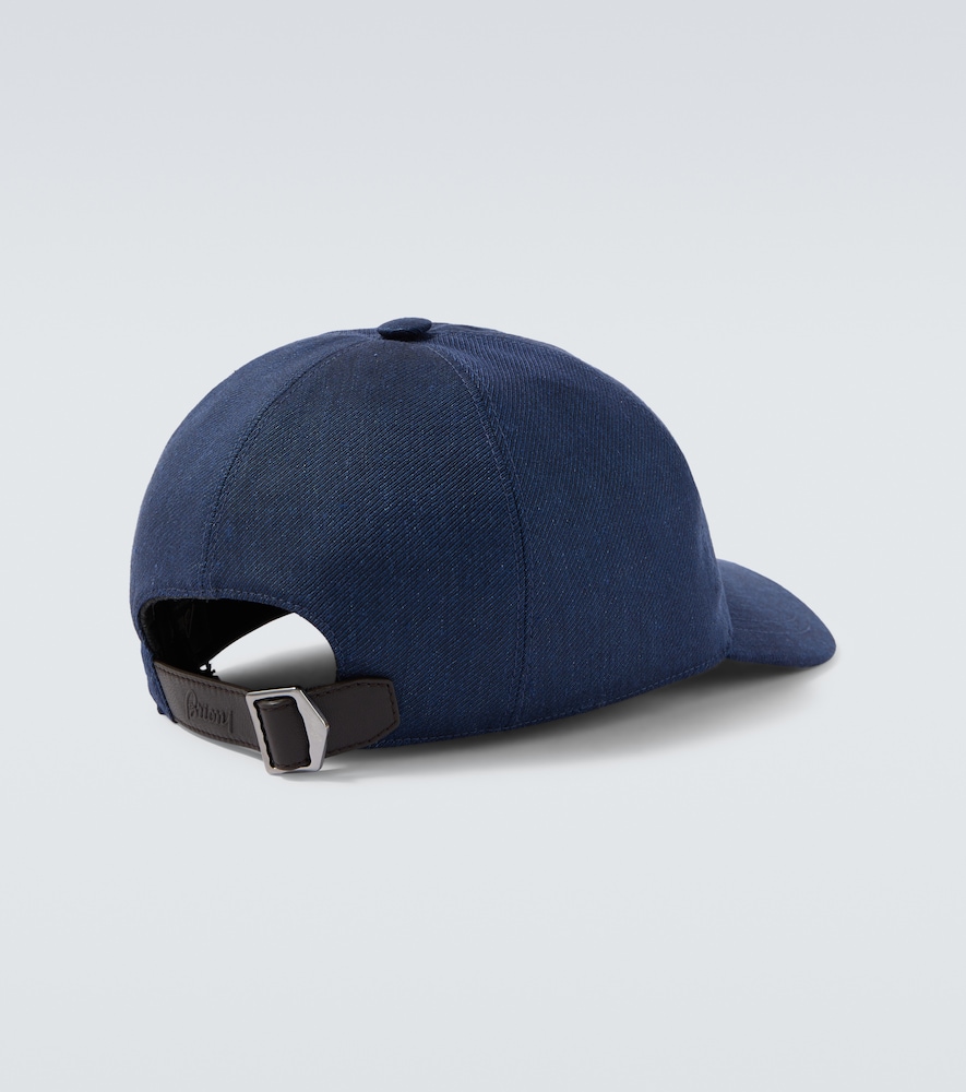  Brioni Brioni Baseballcap Aus Leinen Und Wolle 