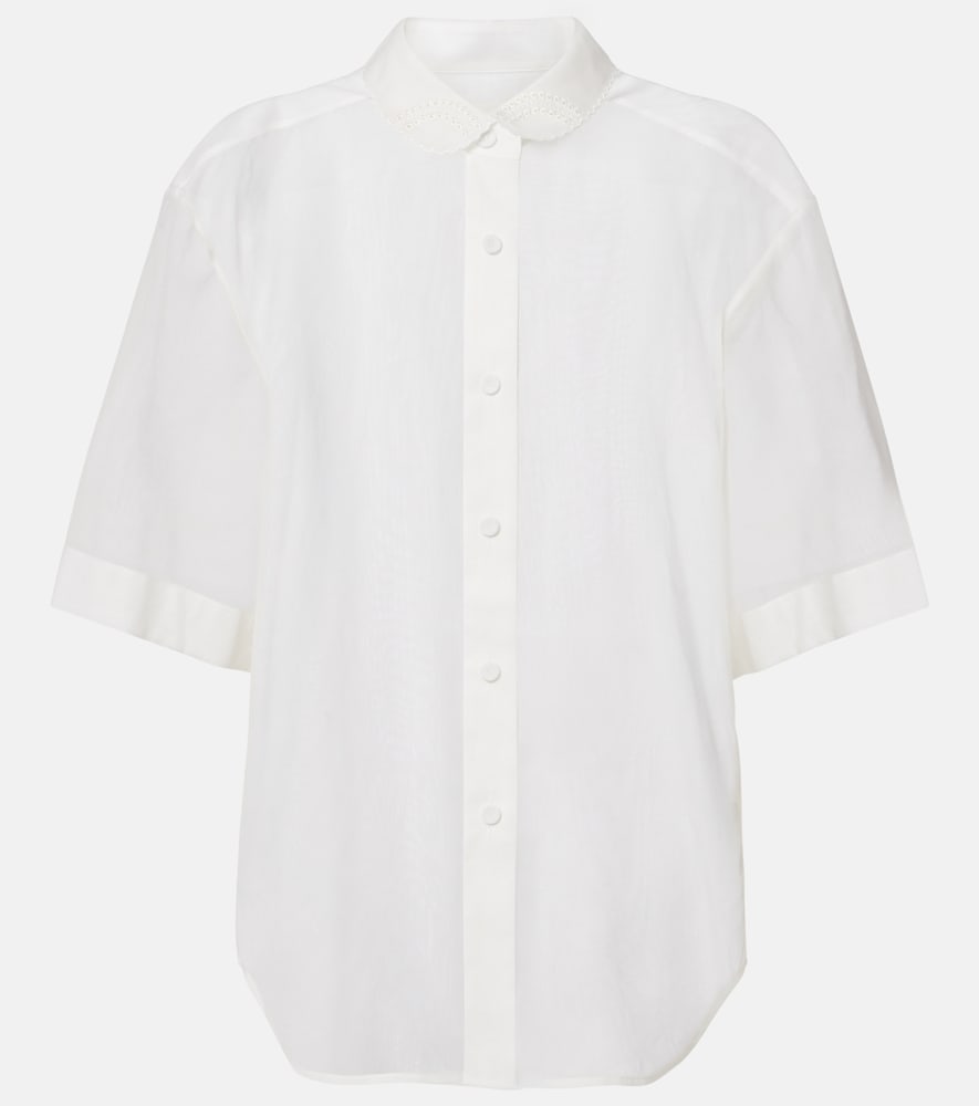 Rohe Róhe Embroidered cotton muslin top