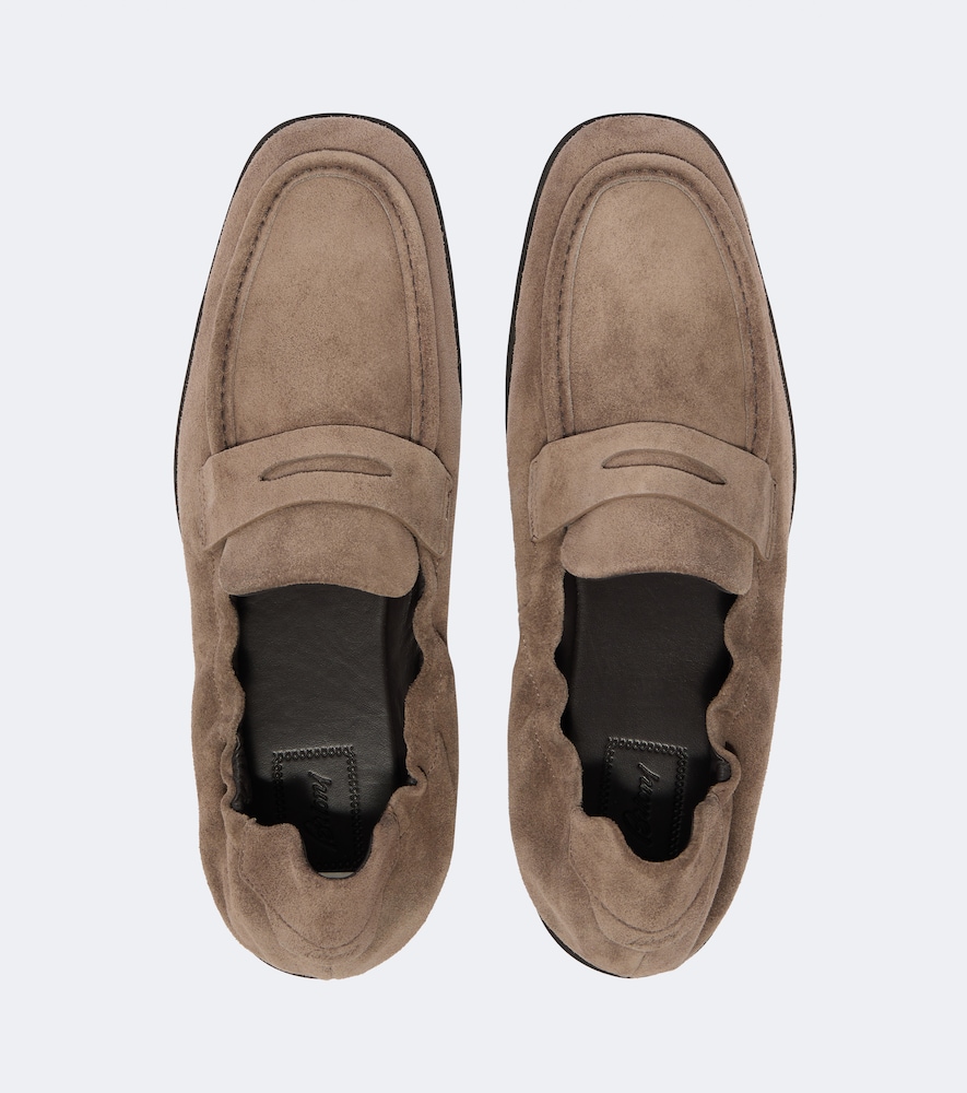 Suede Penny Loafers
