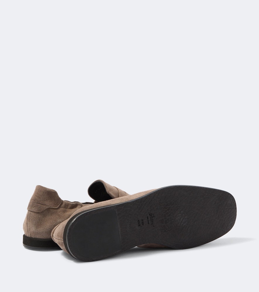 Suede Penny Loafers