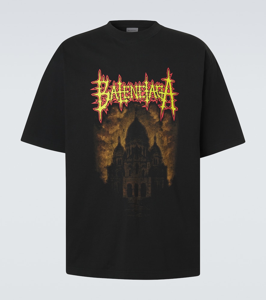 Balenciaga Printed cotton jersey T-shirt