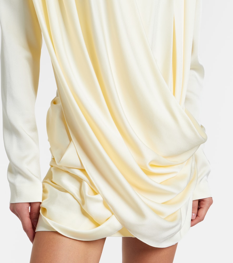  Stella Mccartney Stella Mccartney Draped Satin Minidress 