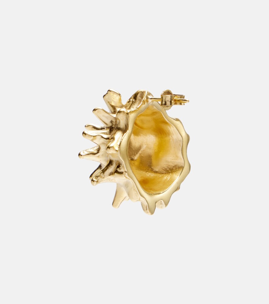 Sea Urchin 24Kt Gold-Plated Earrings