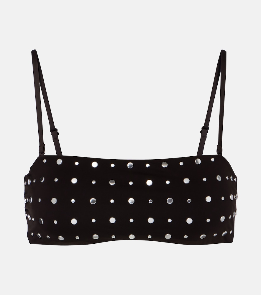 Staud Sara studded bikini top - Women's Clothing
