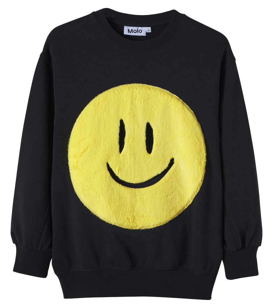 Molo Black Magni Cotton Jersey Sweatshirt Y Size 17 - Mytheresa