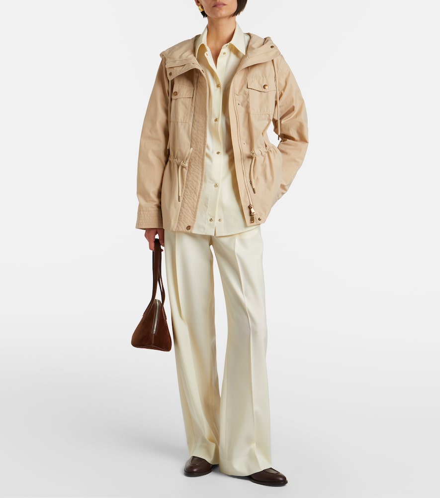 Moncler Pleated virgin wool straight pants | Thumbnail 4