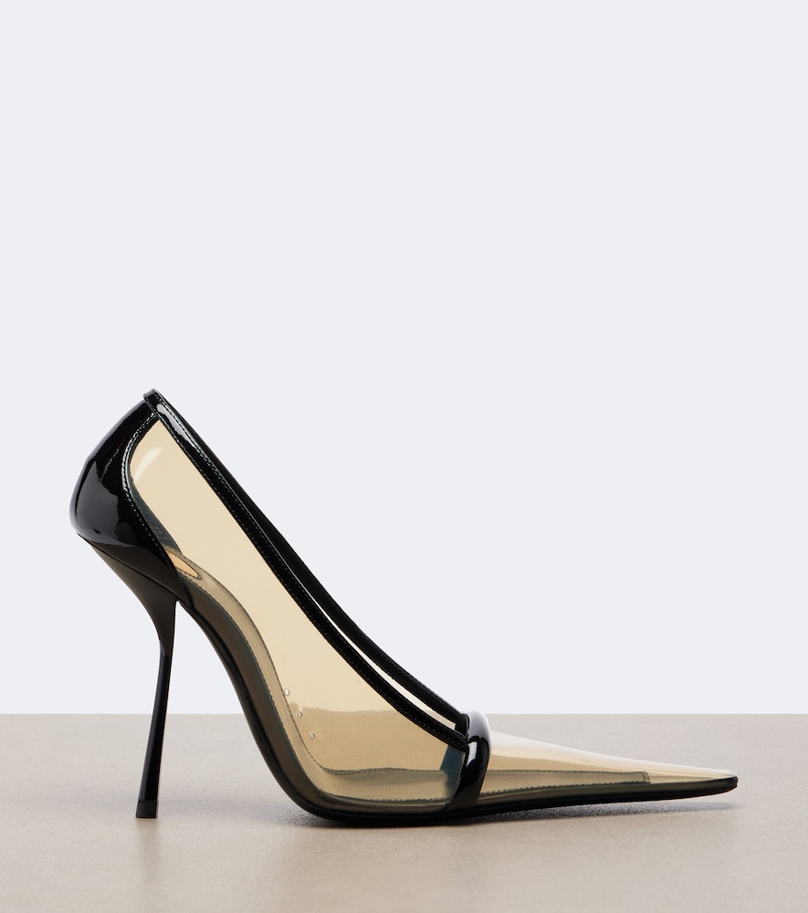 Brigitte Leather-Trimmed Tpu Pumps