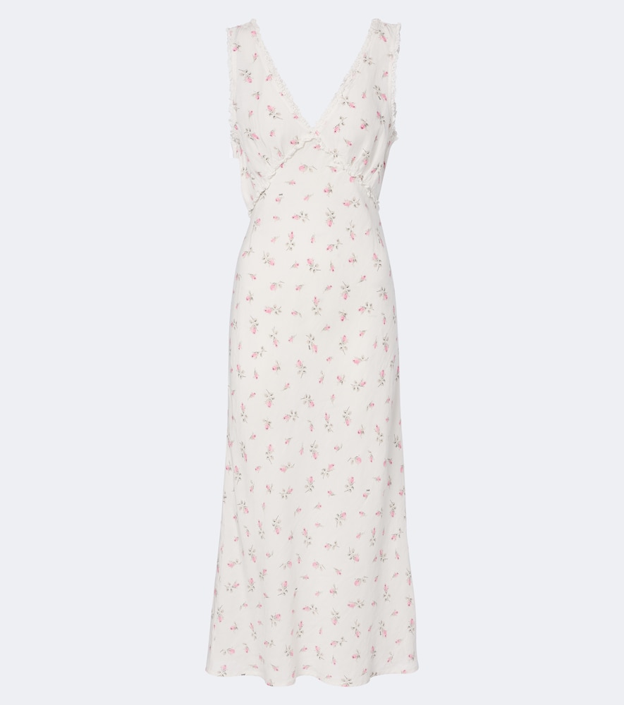 Abito midi Sandrine in cotone a fiori