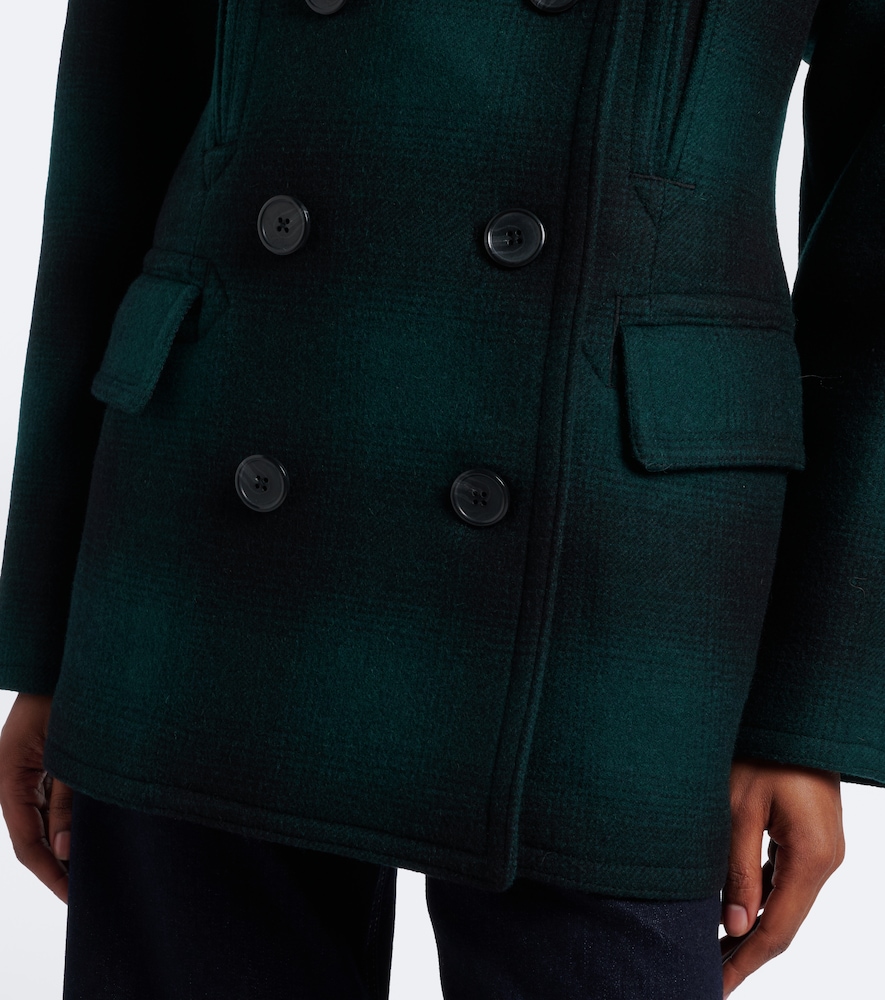 Ralph Lauren Plaid Wool-Blend Peacoat Polo