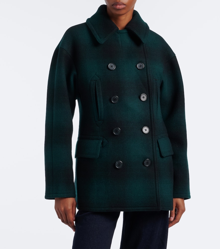 Ralph Lauren Plaid Wool-Blend Peacoat Polo