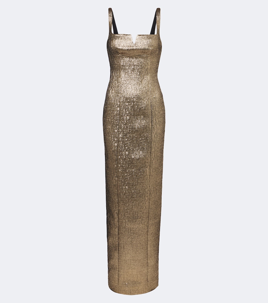 Robe aus Lamé-Jacquard