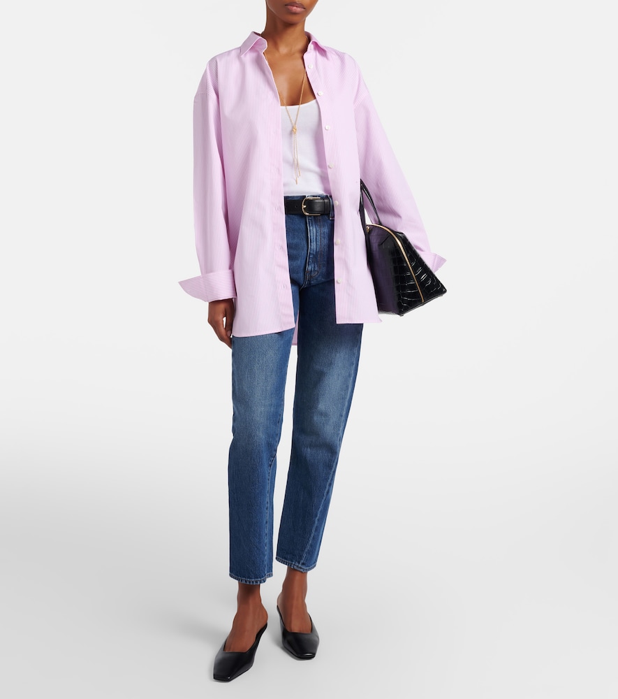 Mid-Rise Straight Jeans