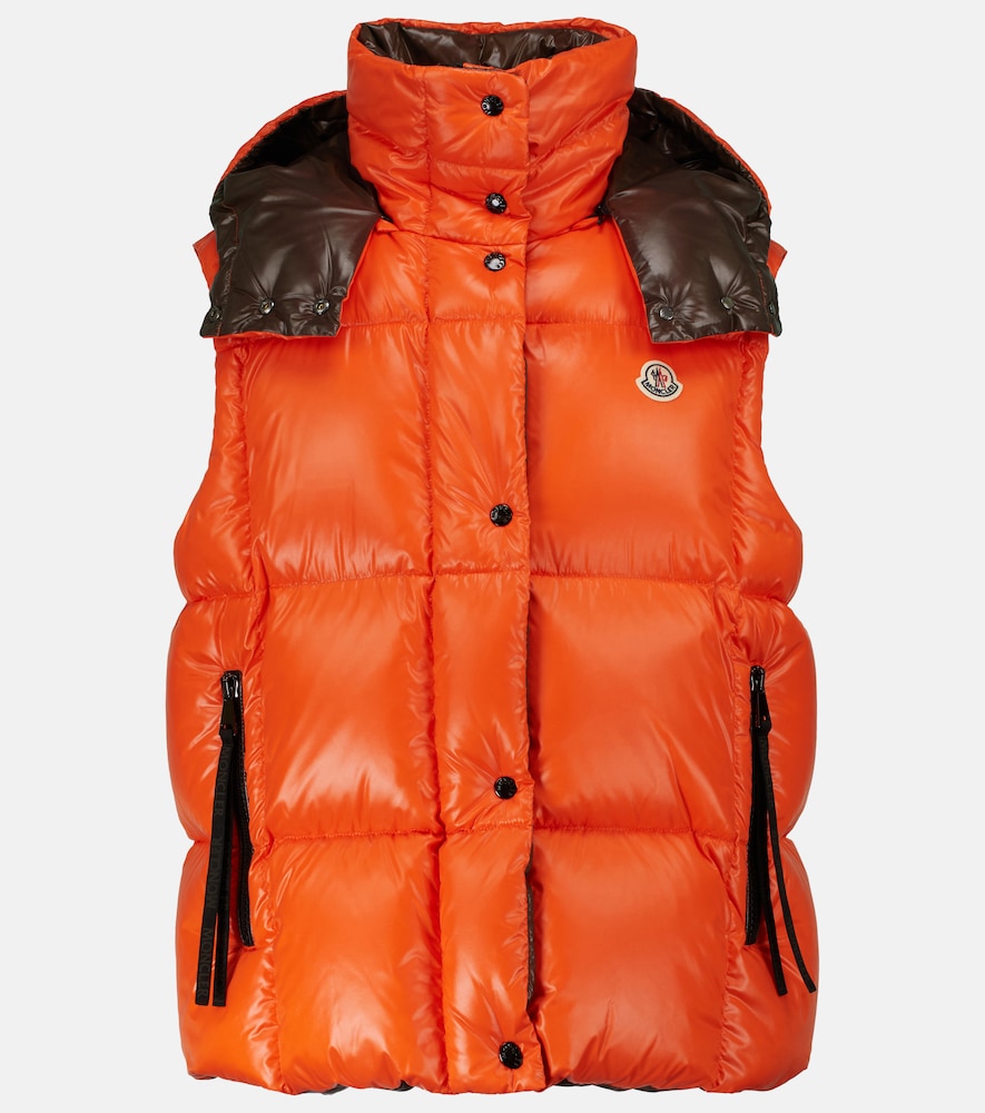 Moncler Women's Orange Luzule Puffer Vest UK Size 18 - Mytheresa