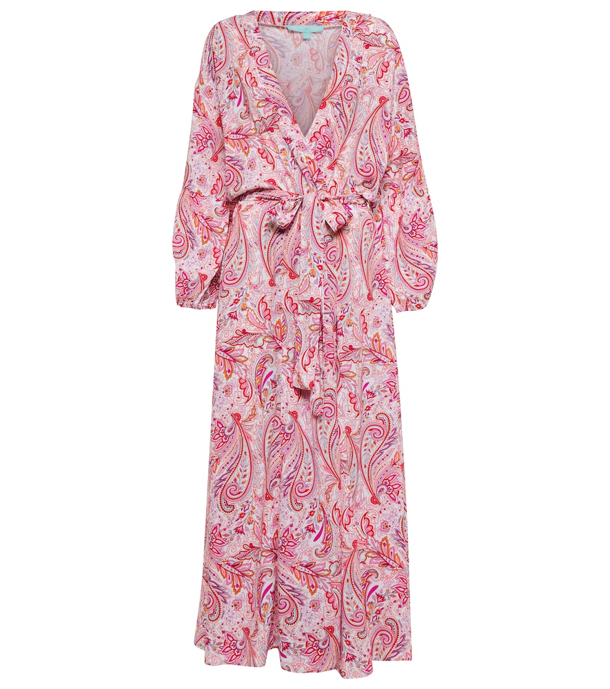Melissa Odabash Caftano lungo Gabby con stampa paisley