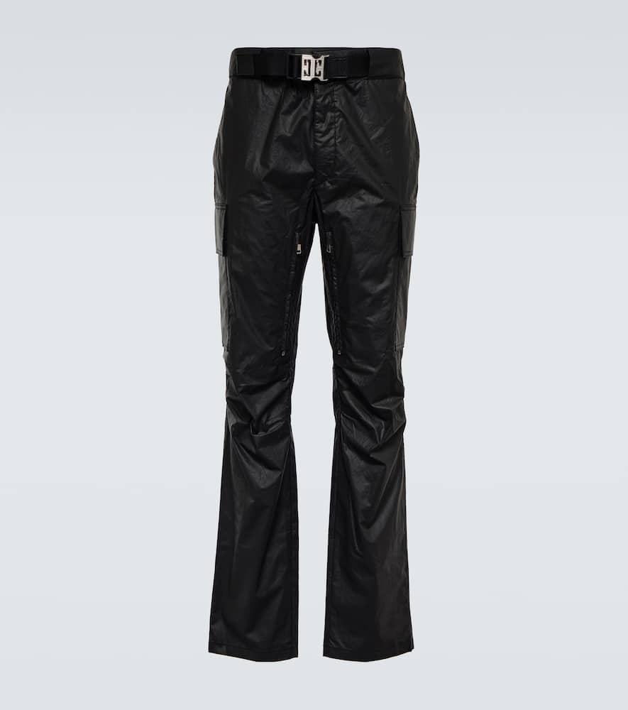 Givenchy Belted coated cotton cargo pants
