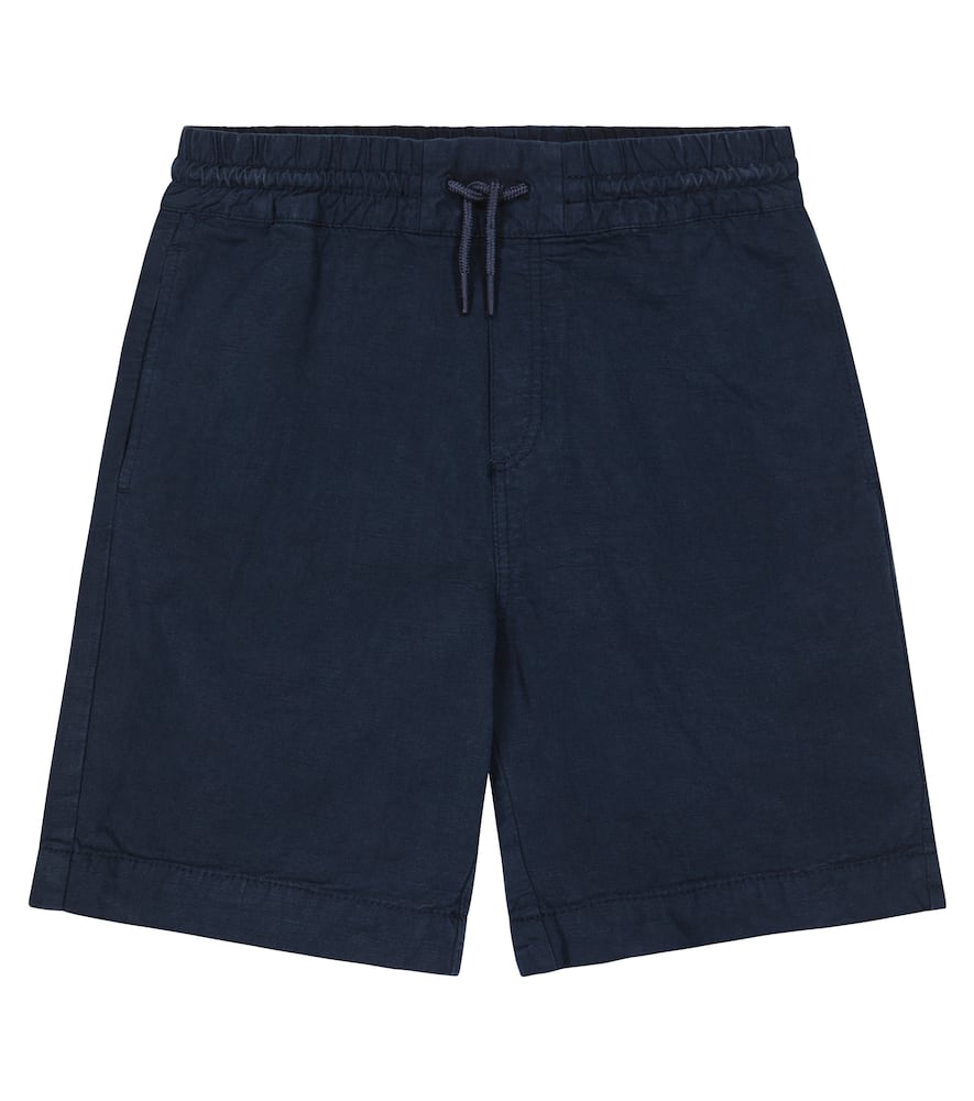 Kenzo Kids' Tiger-embroidered Shorts In Navy