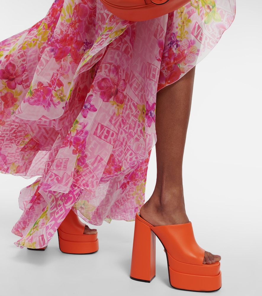 Leather Platform Mules