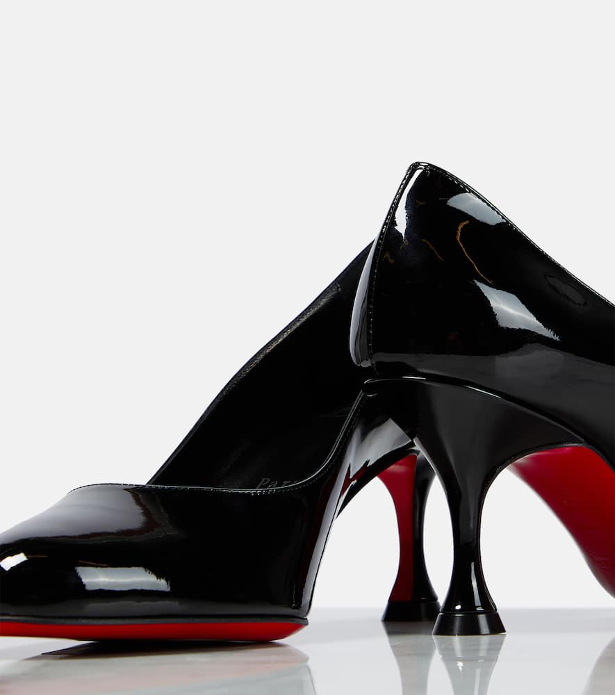 Christian Louboutin 70mm Stella Patent Leather Pumps In Black