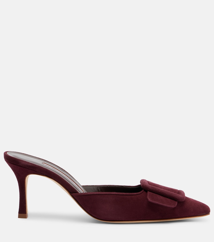  Manolo Blahnik Manolo Blahnik Mules Maysale 70 Aus Veloursleder 