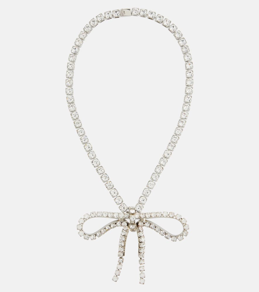 Archive Ribbon embellished necklace