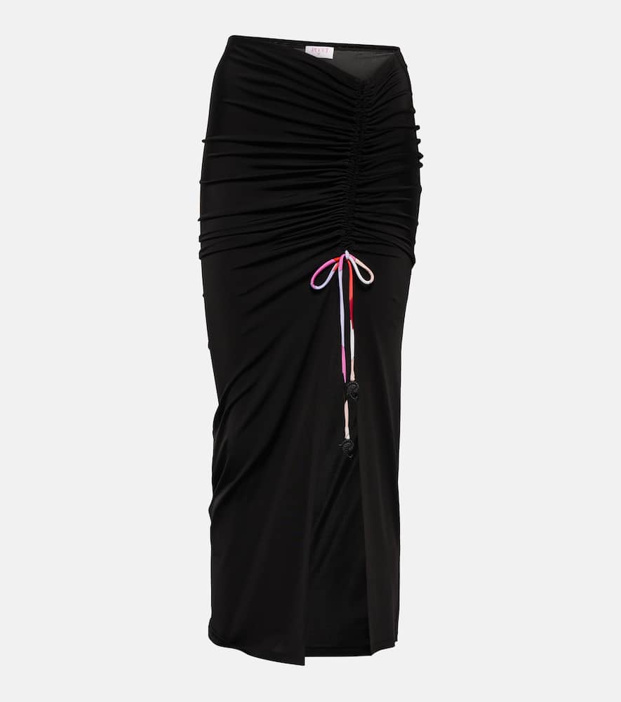 Pucci Gathered jersey midi skirt