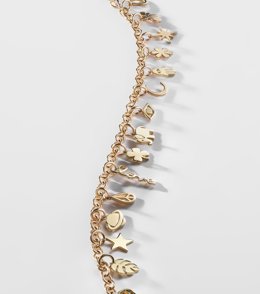 Sydney Evan 14kt Gold Charm Bracelet In Gold