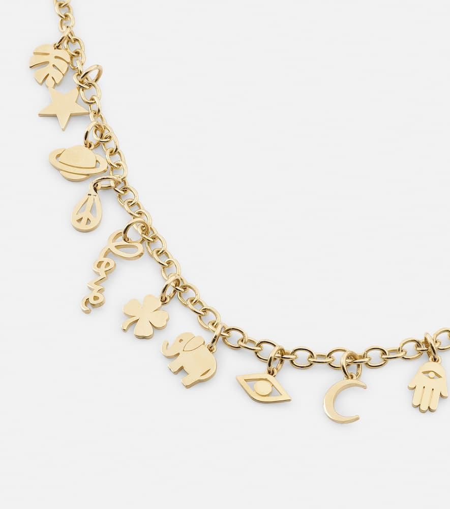 Sydney Evan 14kt Gold Charm Bracelet In Gold