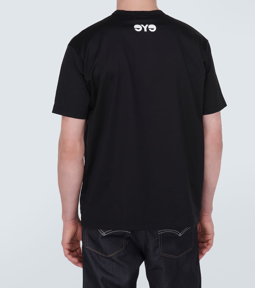 Shop Junya Watanabe X Carhartt Logo Cotton Jersey T-shirt In Black