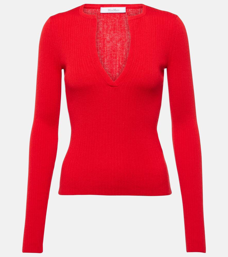 Max Mara Urlo ribbed-knit silk and cashmere sweater