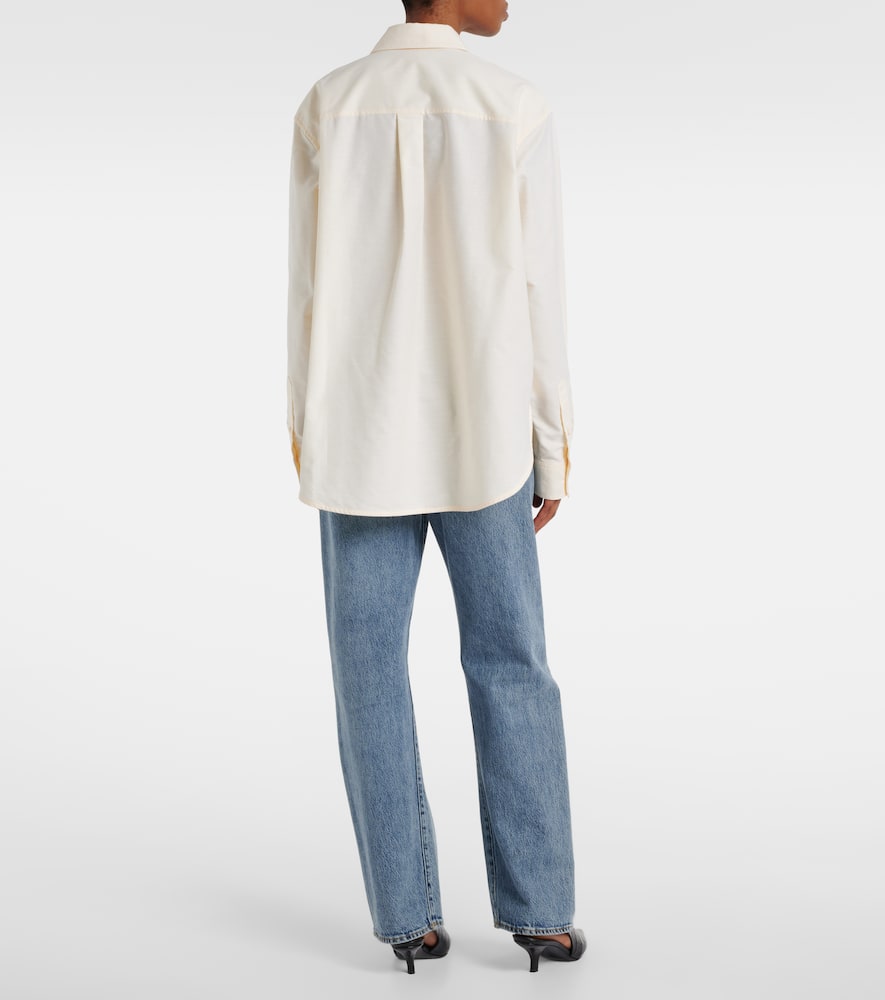 Totême Cotton Shirt In Yellow