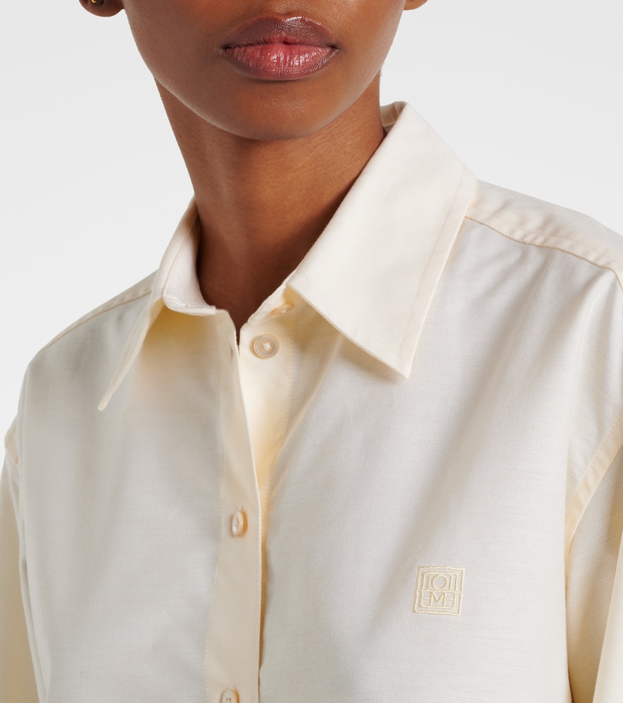 Totême Cotton Shirt In Yellow