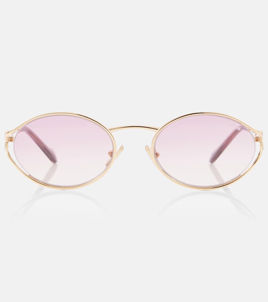 Miu Miu MU 52YS oval sunglasses