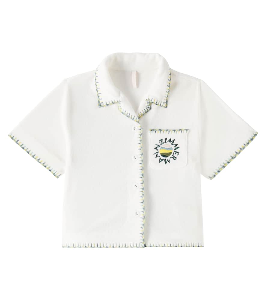 TALLOW棉质混纺毛巾布上衣