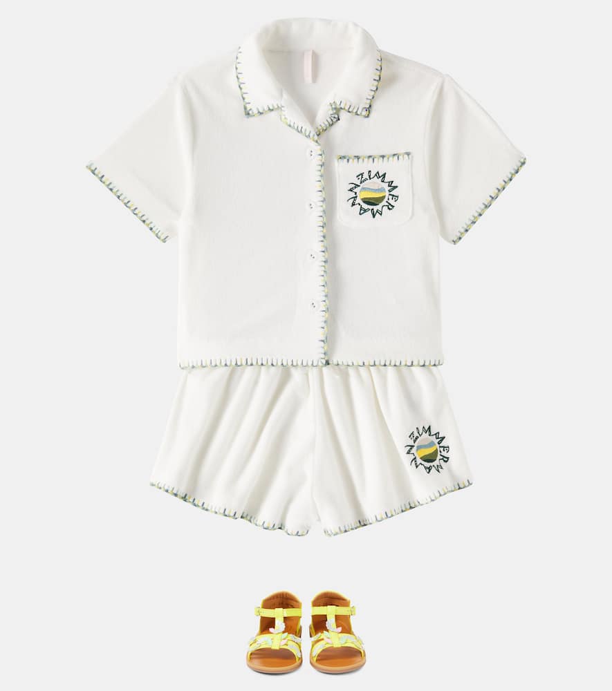 TALLOW棉质混纺毛巾布上衣