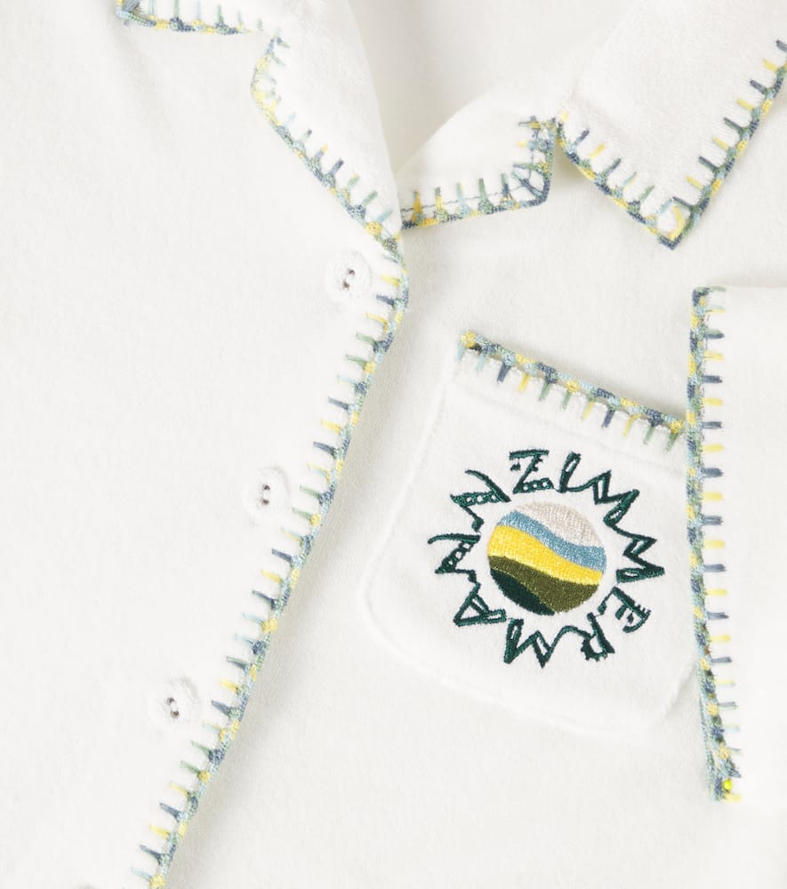 TALLOW棉质混纺毛巾布上衣