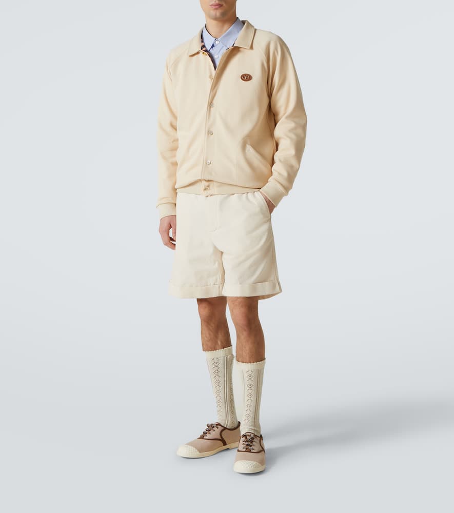 Valentino Cotton-blend Cardigan In Neutral