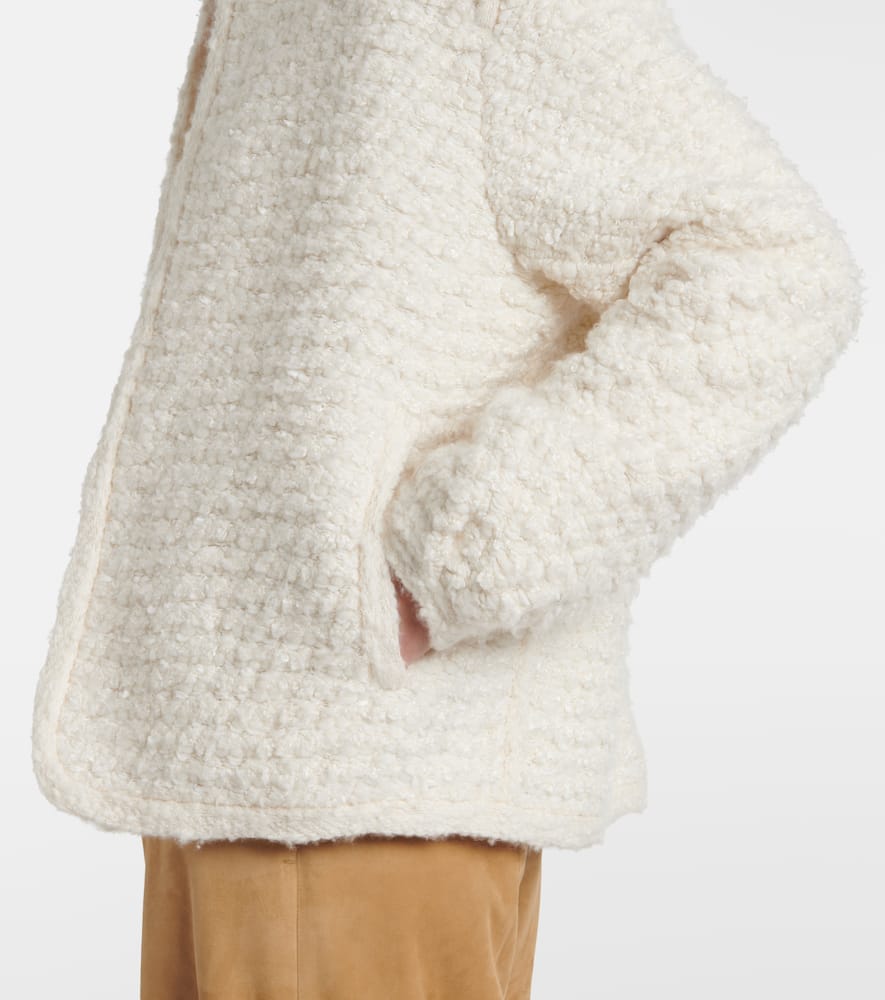Shop Loro Piana Careno Bouclé Jacket In White