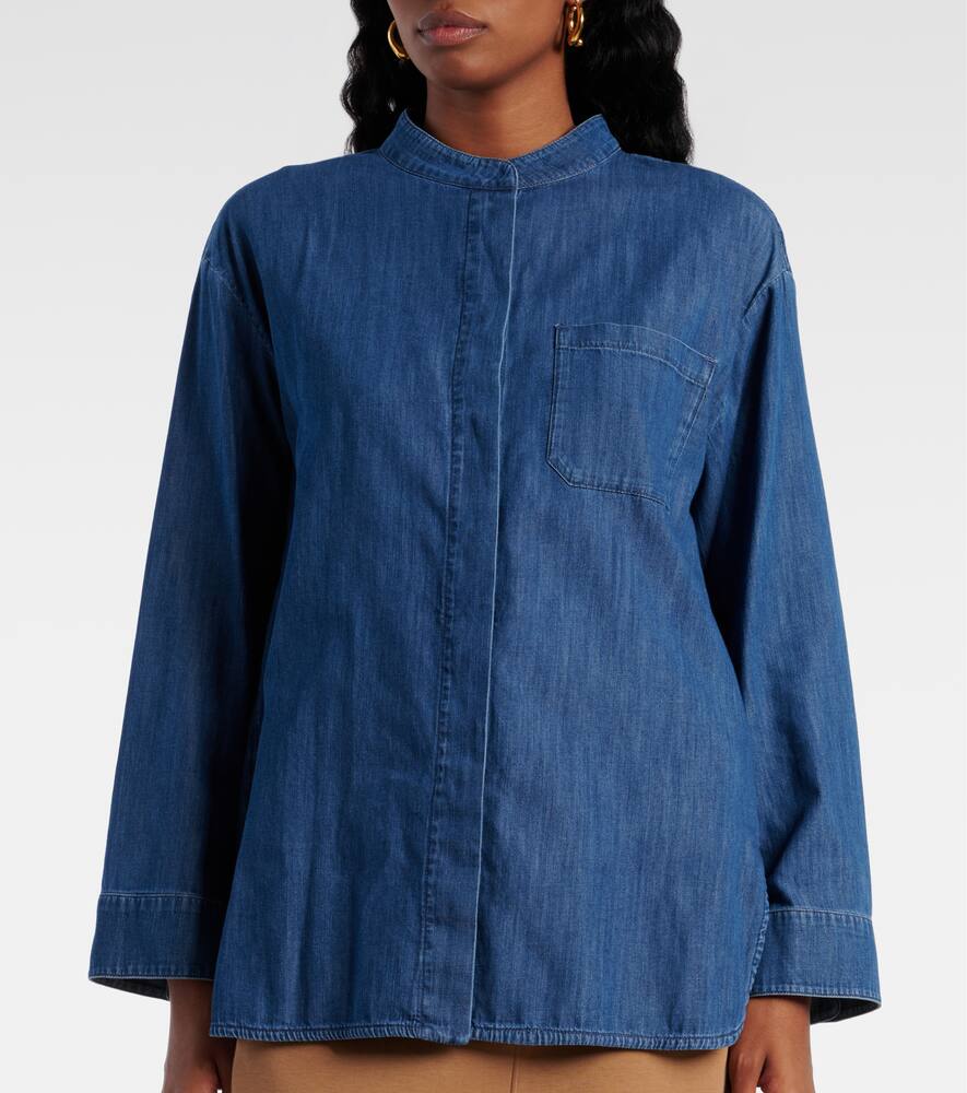 's Max Mara Top Unito Aus Denim In Blau